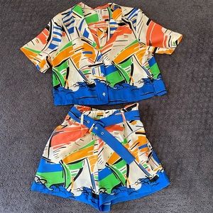 Matching shorts set